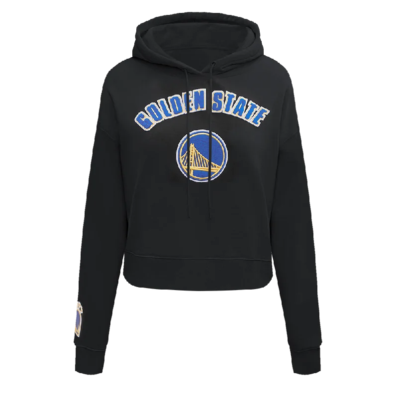 NBA GOLDEN STATE WARRIORS CLASSIC WOMEN'S PO HOODIE (BLACK)