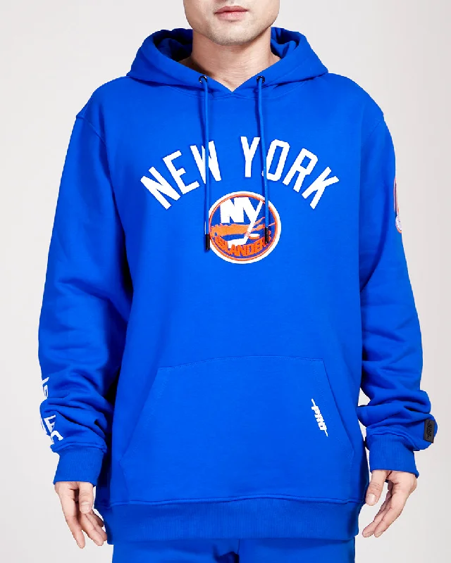 NHL NEW YORK ISLANDERS CLASSIC BRISTLE FLC PO HOODIE (ROYAL BLUE)