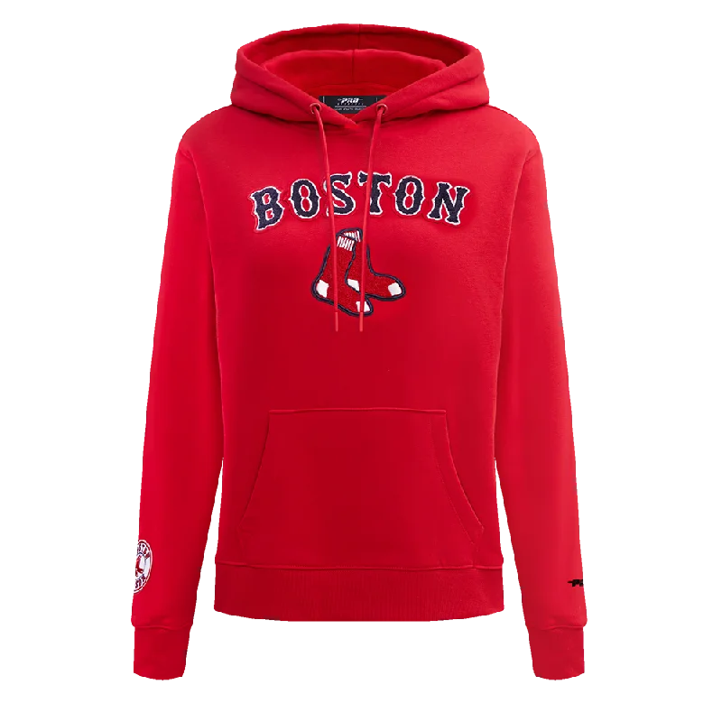 MLB BOSTON RED SOX CLASSIC WOMEN'S PO HOODIE (RED)