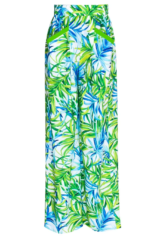 Euphoria - Paradise Palm Pants (Neon Green)