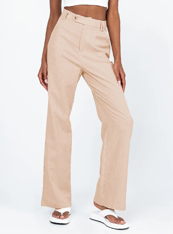 Lelo Linen Pants Beige