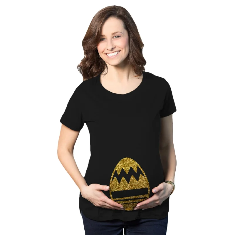 Golden Easter Egg Maternity T Shirt