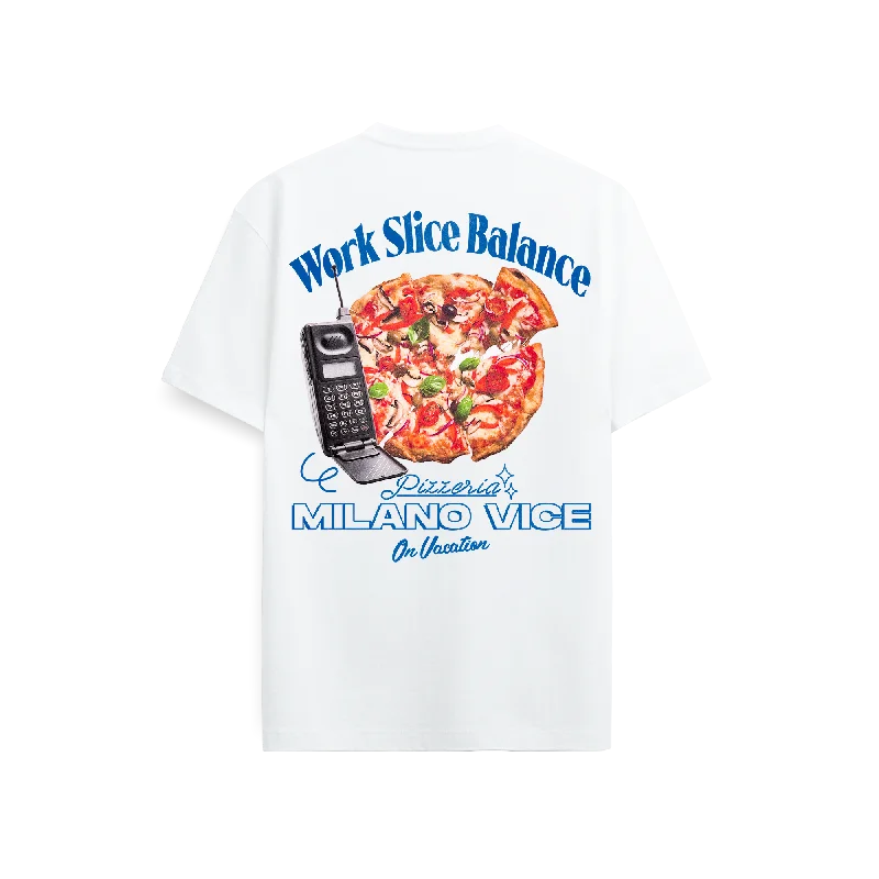 Milano Vice x On Vacation Work Slice Balance T-Shirt - White