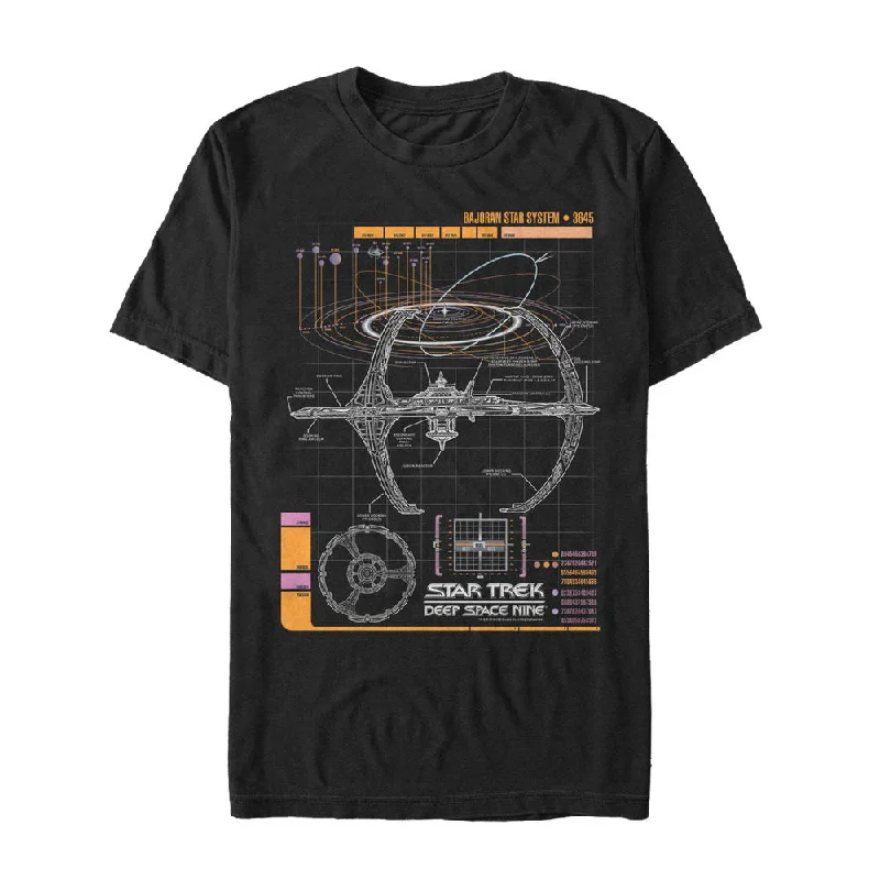 Star Trek: Deep Space Nine Bajoran System Schematic Graphic T-Shirt