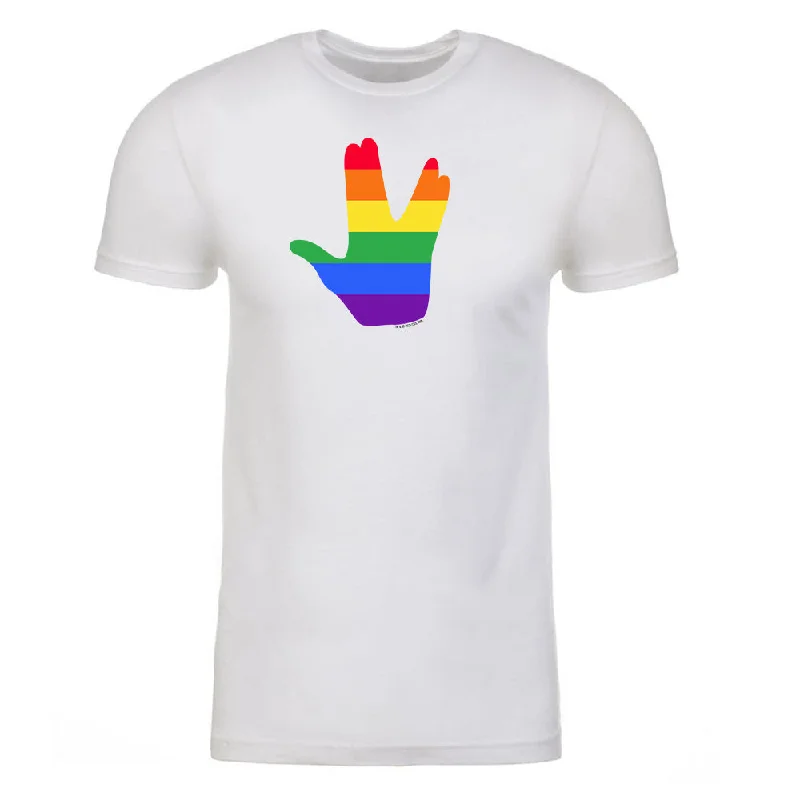 Star Trek Pride Vulcan Salute Adult  T-Shirt