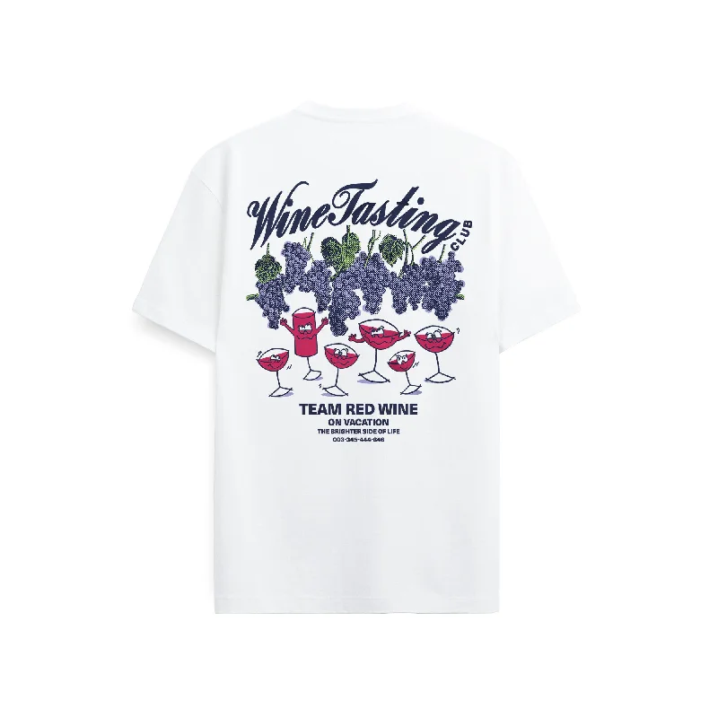 Team Red Wine T-Shirt - White