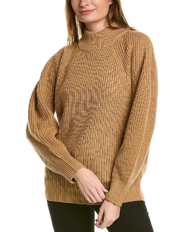 BCBGMAXAZRIA Turtleneck Wool-Blend Sweater