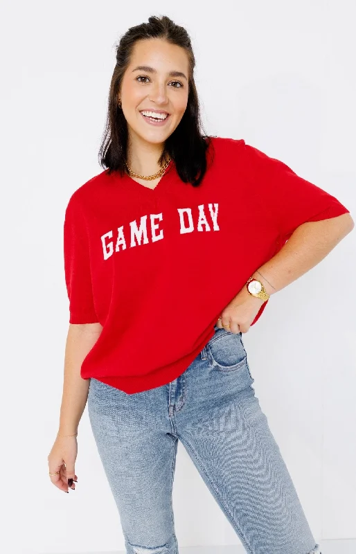 Ring Street: Gameday Sweater, RED