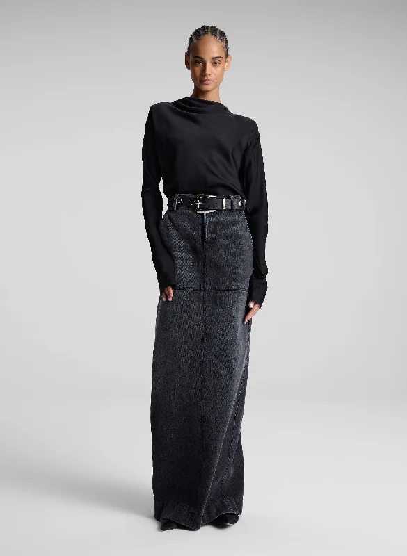 Hunter Denim Maxi Skirt