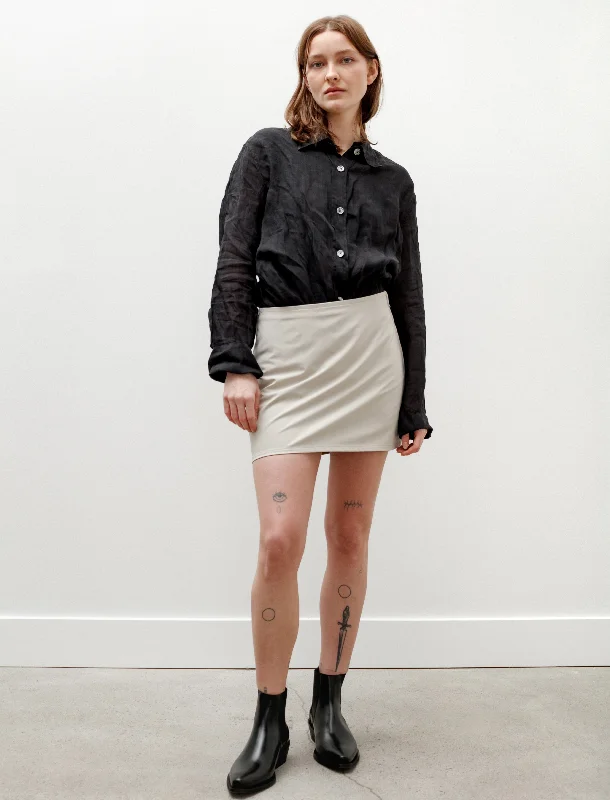 Mini Skirt Dusty White Muted Scuba