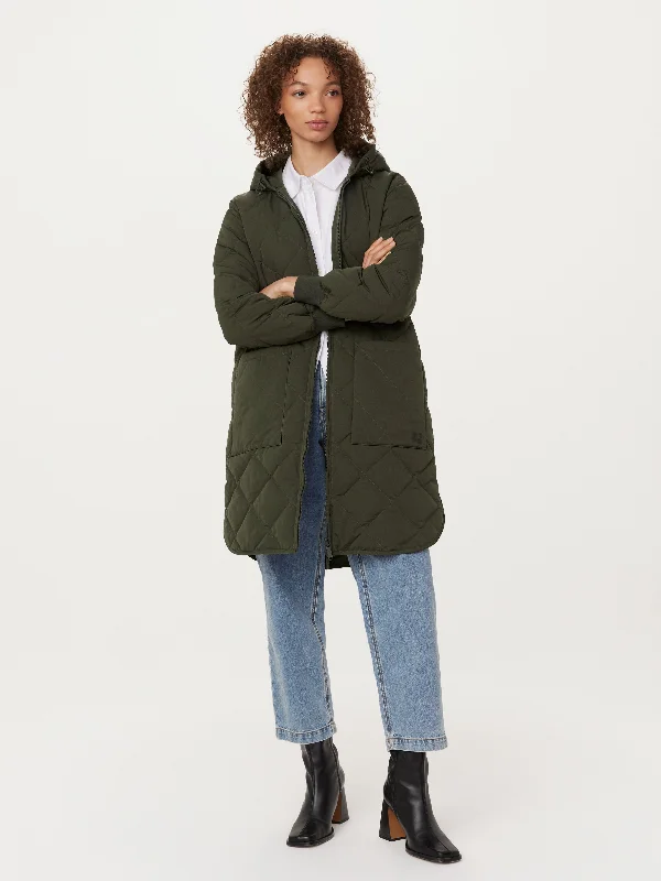 The Skyline Maxi Hooded Coat in Rosin