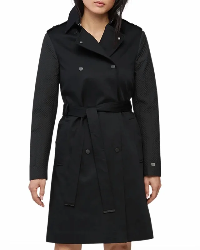 Kya Trench Coat In Black